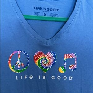 Life is Good V-Neck Tee Music
